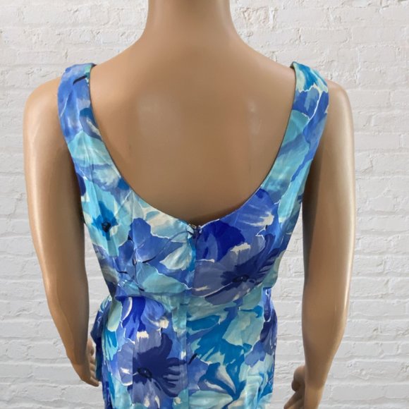 PAUL HARRIS -- Mini Sundress, Wraparound, Tropical, Front Tie/Back Zip - Picture 7 of 16